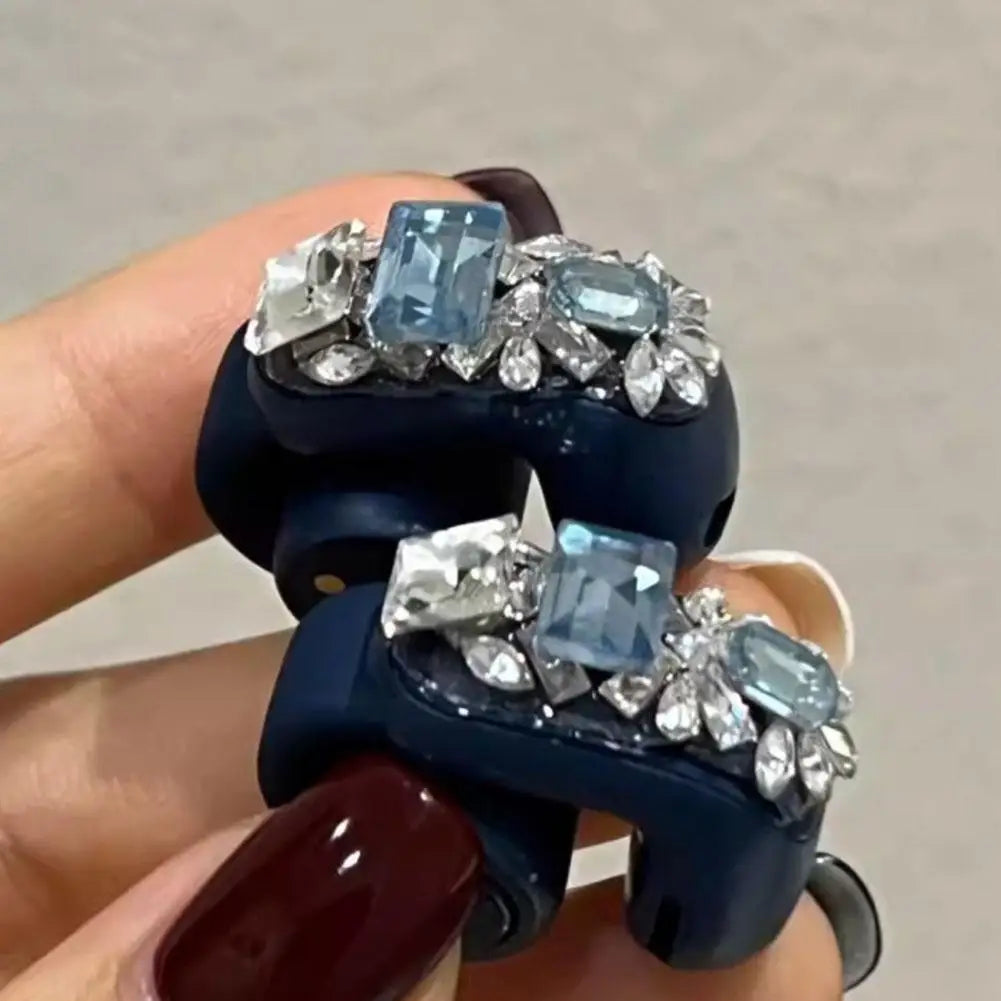 Rhinestone Clip-On Earphone Decoration | DIY Zirconia Earbud Charm
