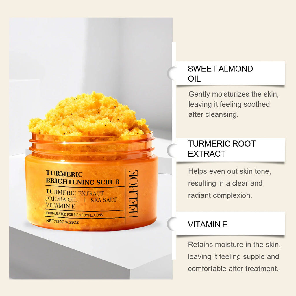 Turmeric Body Scrub – Hydrating & Smoothing Cream | 120g Body Scrub Cream Oasis Select