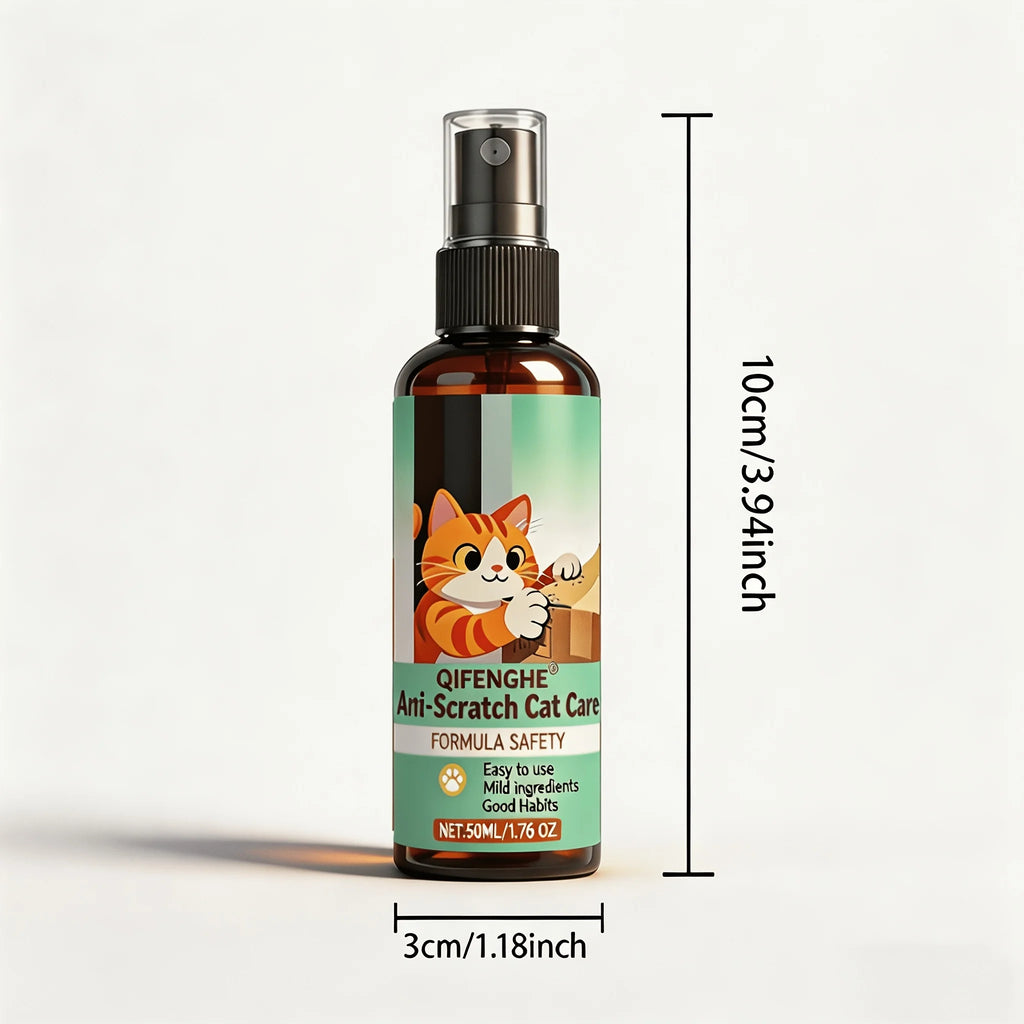 Fresh Scent Cat Anti-Scratch Deterrent Spray Safe Fast Drying Gentle Formula for Scratch Prevention And Training Protection Oasis Select