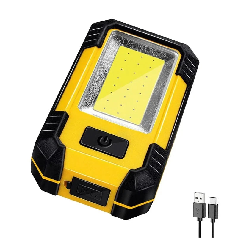 KDULIT Waterproof with Magnet Flashlight Portable COB Work Light LED 4000mAh Flashlights Multimode 18650 Camping Torch Light Oasis Select 4000MAH