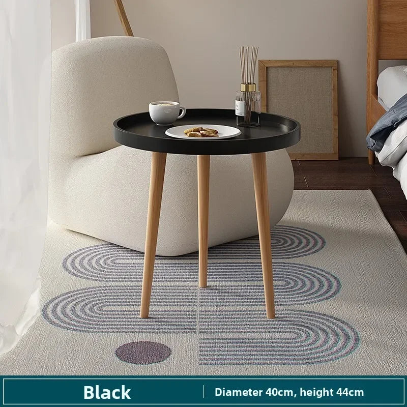 Multi-functional Nordic Small Round Table Coffee Sofa Side Living