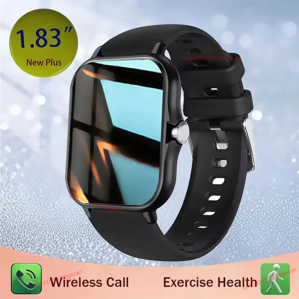 HW12 Smart Watch 1.83" HD – Calls, Fitness & DIY Dials