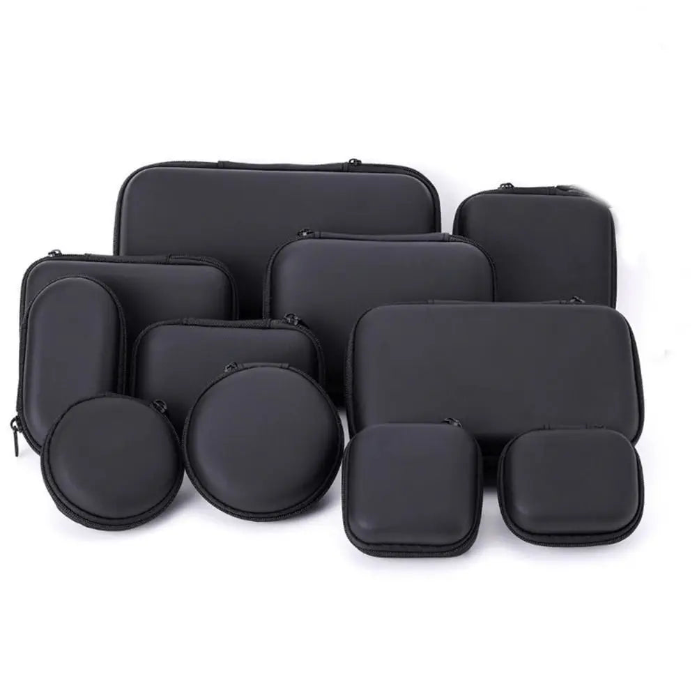 EVA Mobile Phone Charger Zipper Bag Protection Case Hard Disk Data Cable Headphone Storage Pocket Pouch Electronic Accessories Oasis Select
