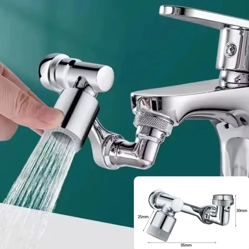 Swivel Robotic Arm Faucet Aerator Extender – Kitchen & Bathroom Faucet Aerator Extender Oasis Select