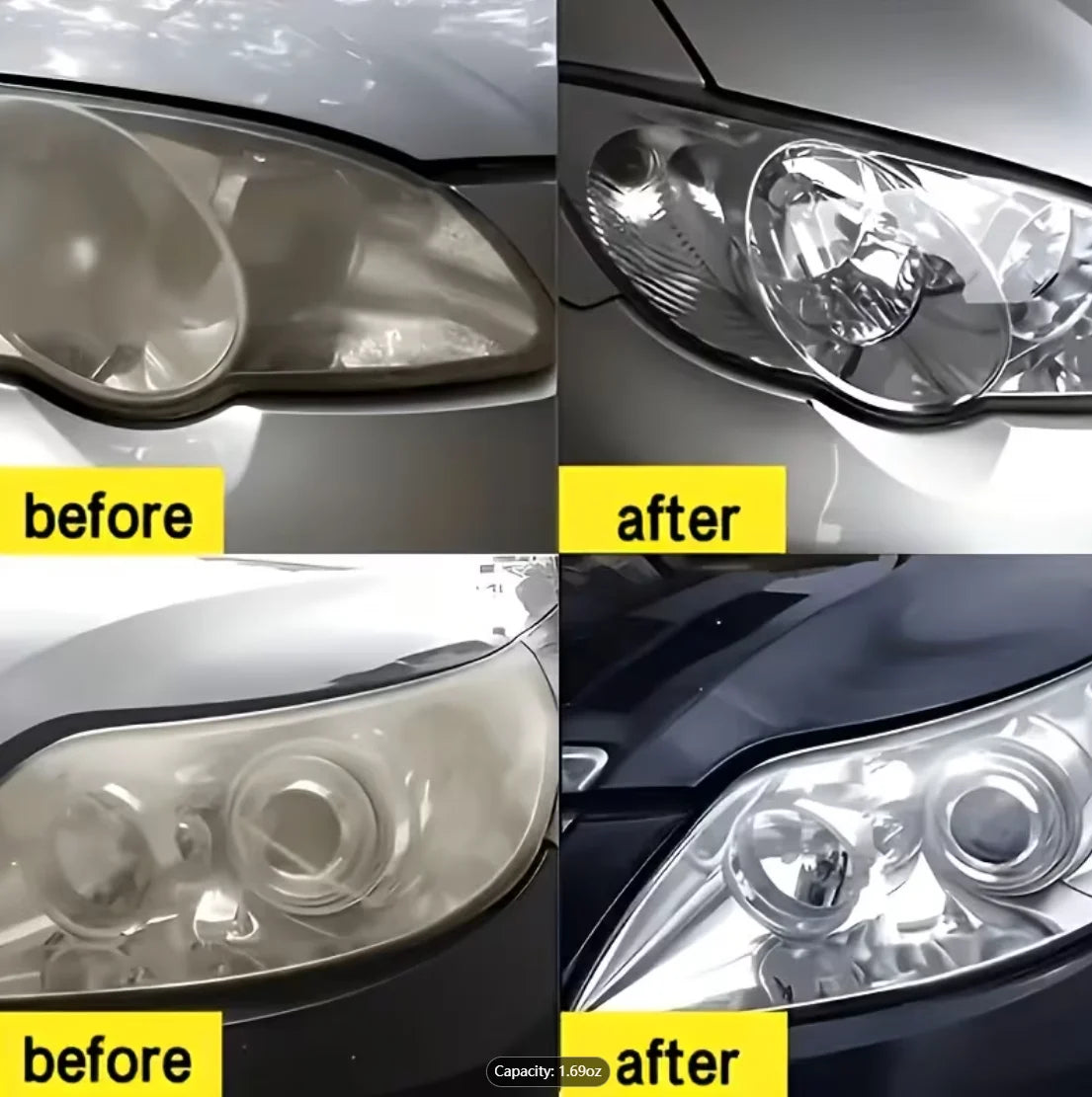 Car Headlight Restorer – Advanced repair kit removes yellowing and oxidation, provides long-lasting coating protection. Headligh Oasis Select