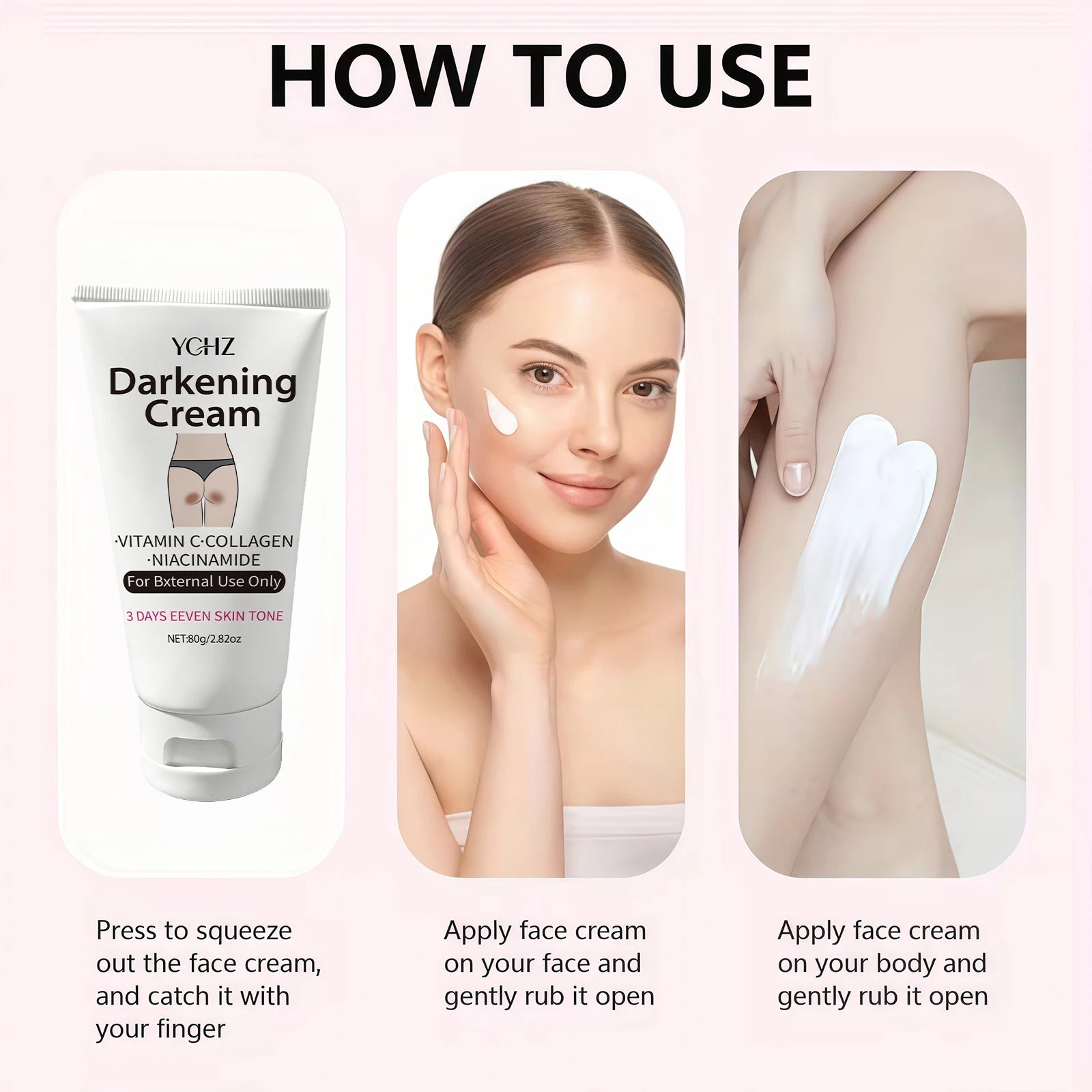 YCHZ Body Brightening Cream – Dark Spot Corrector, All Skin Types Body Brightening Cream Oasis Select