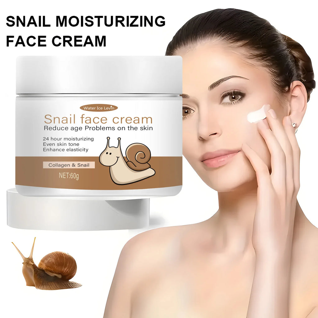 Snail Face Cream with Collagen & Retinol – 24H Moisturizer Anti-Aging Face Cream Oasis Select