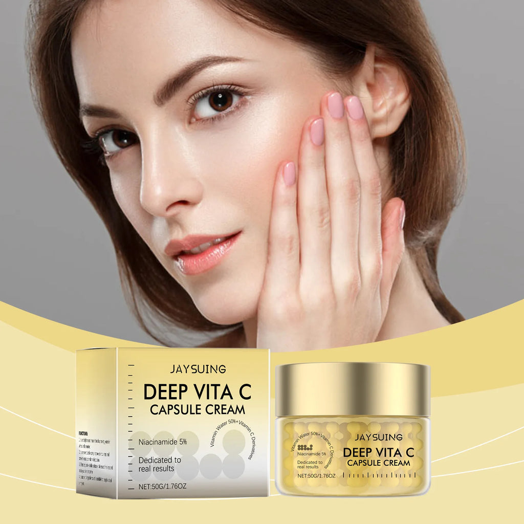 Vitamin C Gold Capsule Face Cream – Brighten & Hydrate 50g Brightening Face Cream Oasis Select