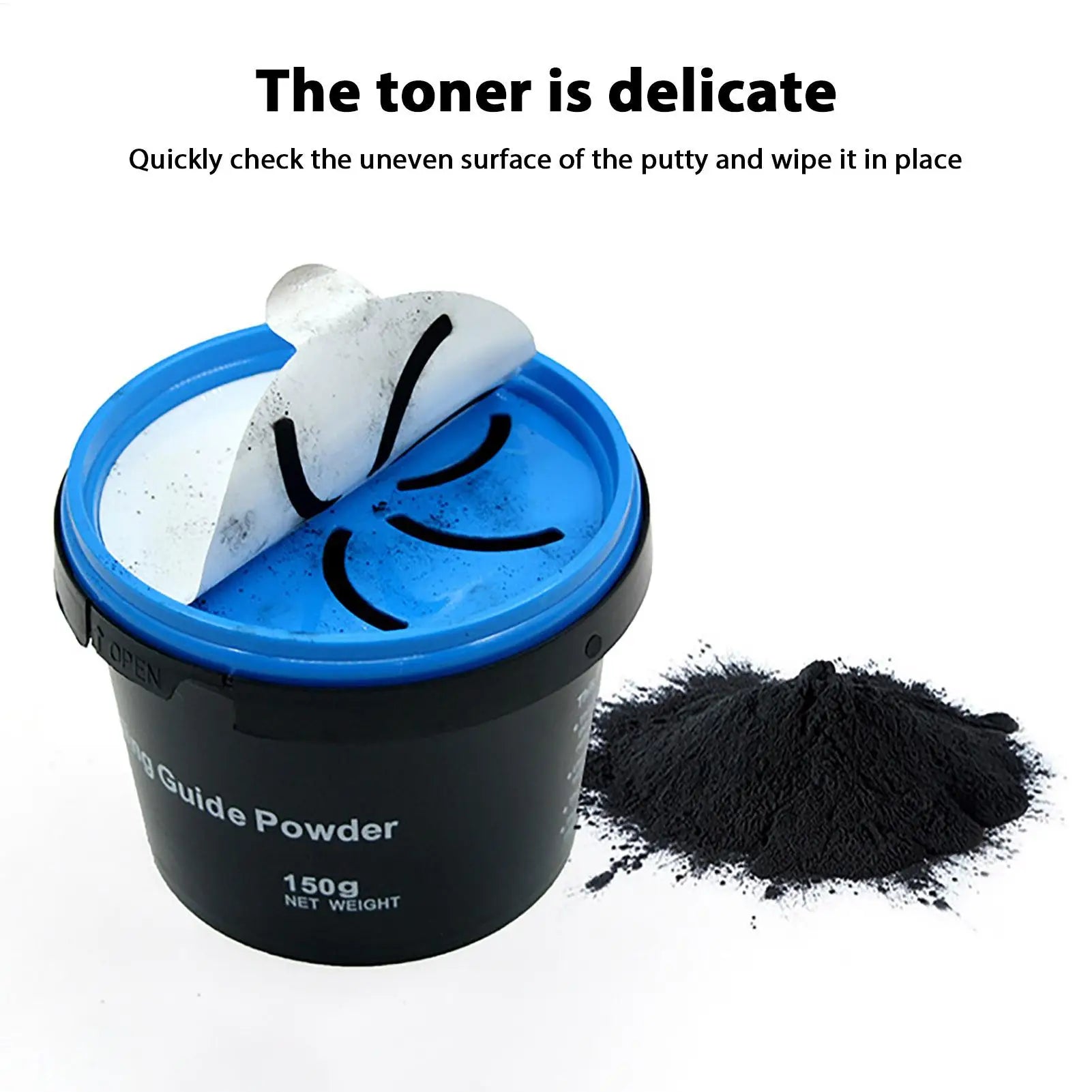 Sanding Guide Coat Powder Leak-Proof Black Guide Coat Powder Reusable Portable Tool with Handle Multipurpose Dry Guide Coat Oasis Select