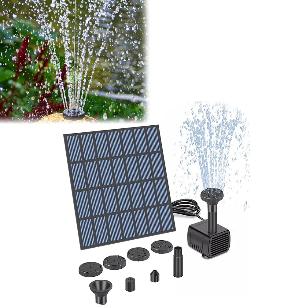 Solar Panel Powered Water Feature Pump Solar Powered Fountain Water Pump Solar Pond Pump for Garden Pool Pond Aquarium Fountain Oasis Select
