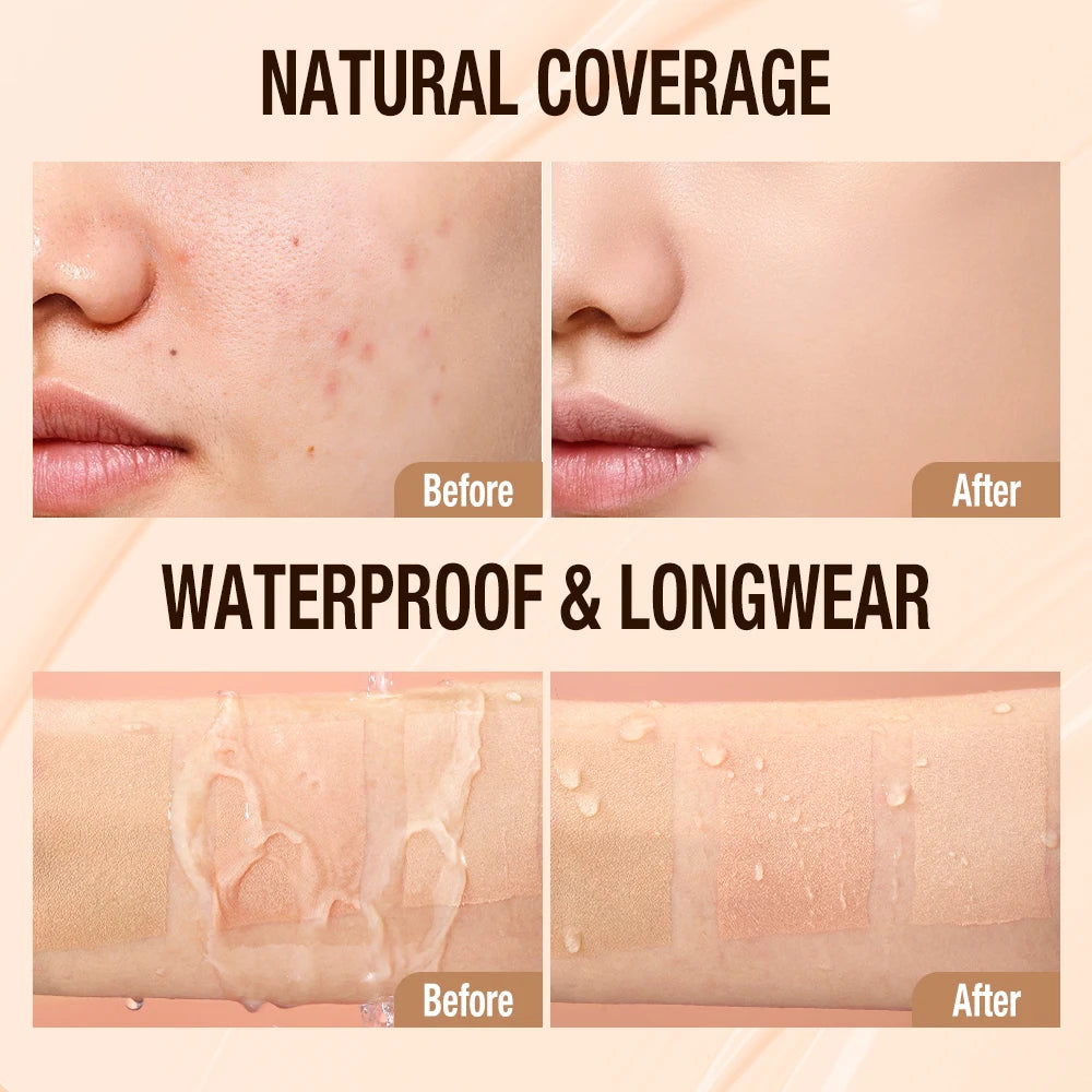 O.TWO.O Liquid Foundation 30ml – Full Coverage Waterproof Matte
