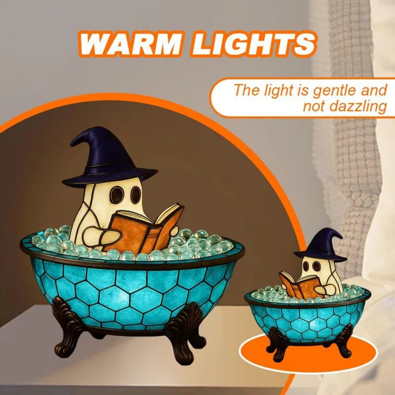 Ghost Bubble Bath Lamp Cute Halloween Decorations Oasis Select
