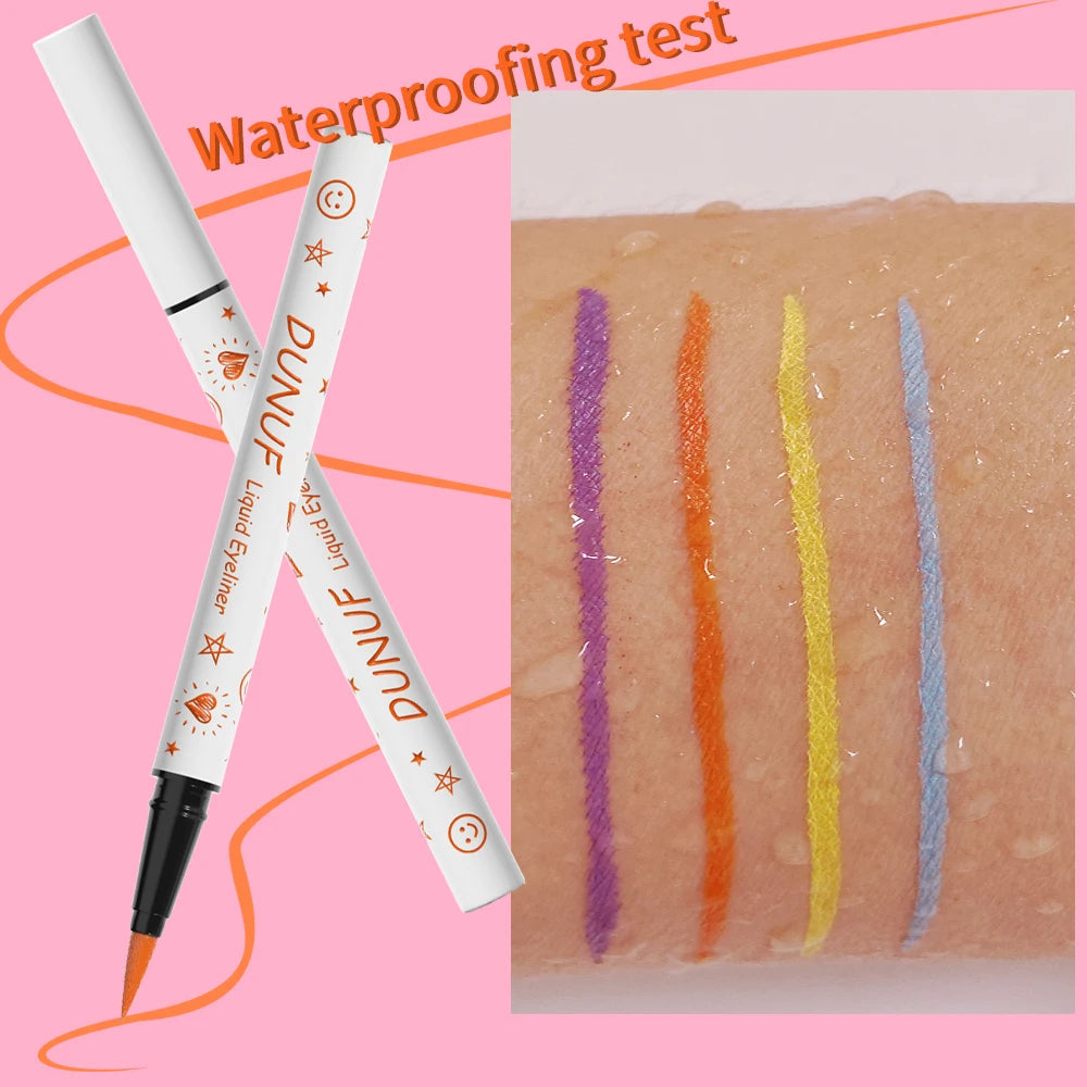 DUNUF 1 Pcs Long Lasting Eyeliner Ultra-fine Smooth Quick Dry Liquid Eyeliner Waterproof, Sweat-resistant and Beginner Friendly Oasis Select