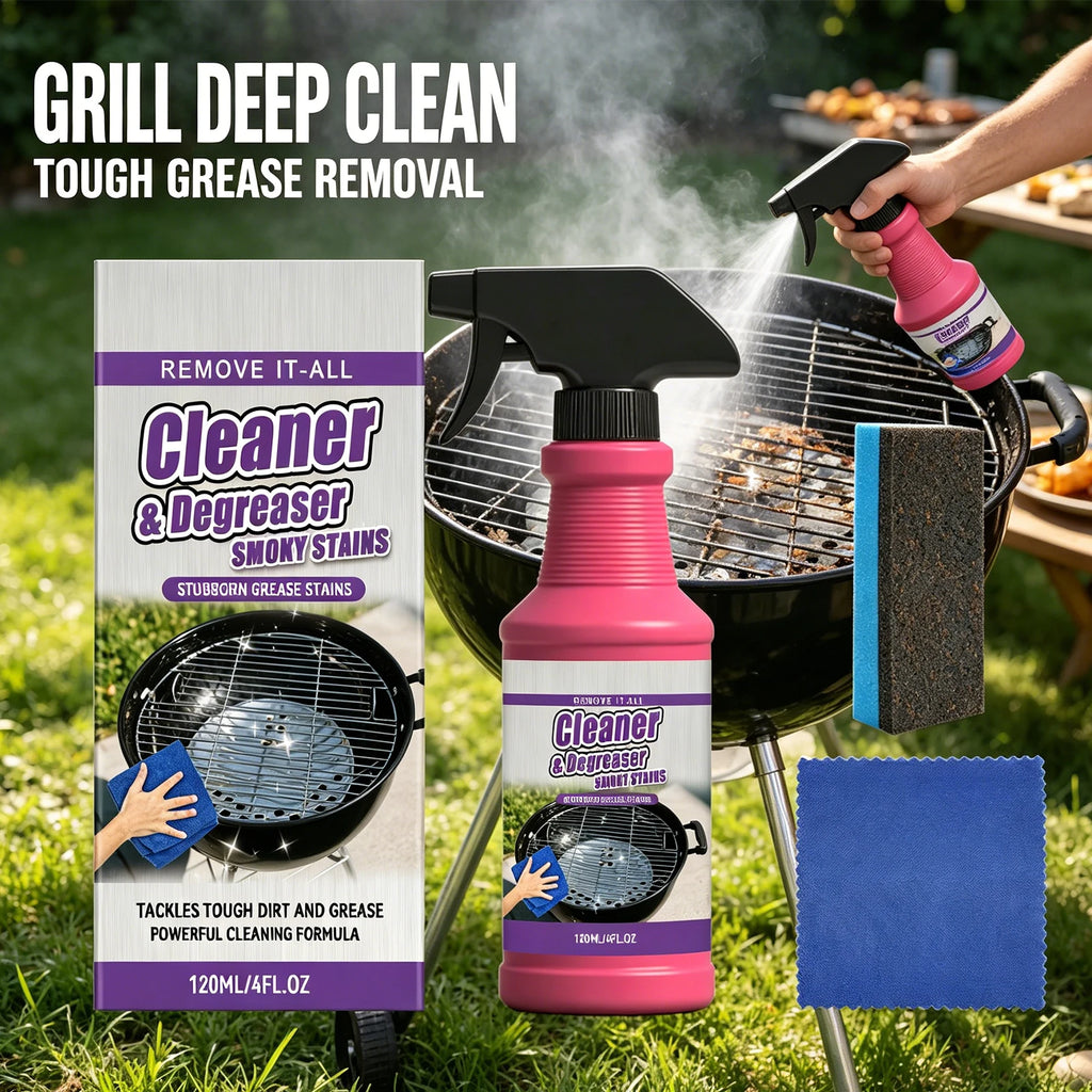 Heavy Duty BBQ Grill Cleaner Spray – Grease & Stain Remover Grill Cleaner Spray Oasis Select
