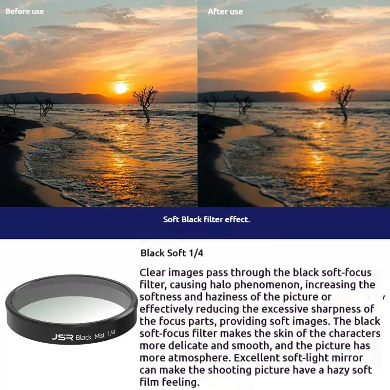 JSR Optical Glass Filters for DJI Osmo Nano – UV CPL ND Star
