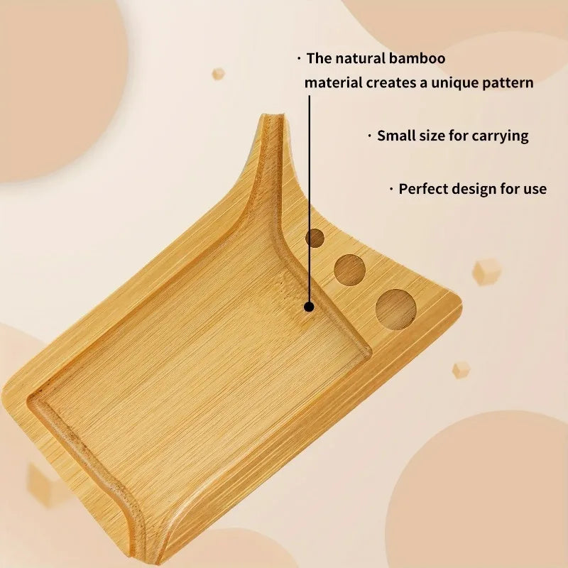 Creative Minimalist Wooden Cigarette Tray Creative Slotted Funnel-shaped Cigarette Operating Table Cigar Cigarette Tray Oasis Select