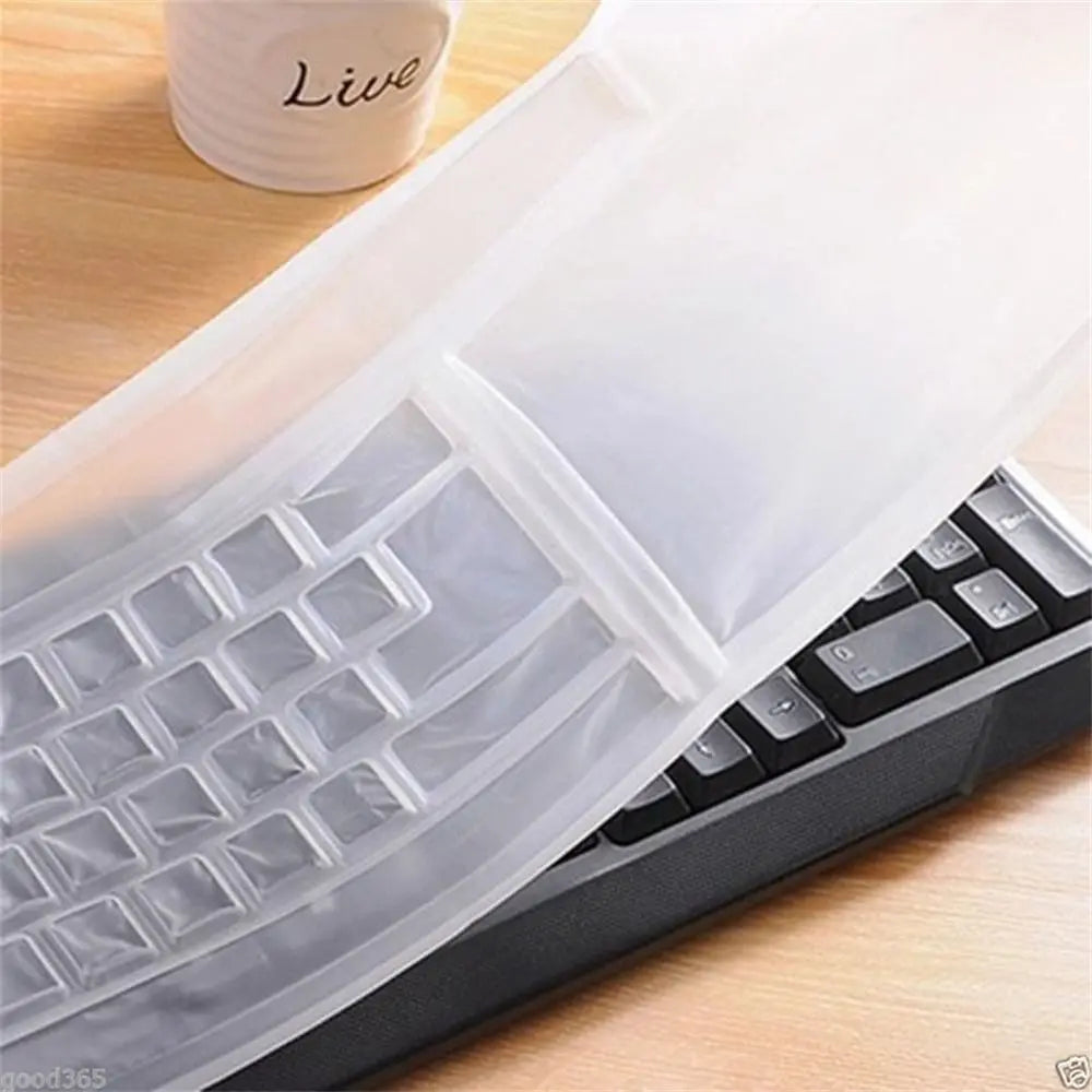 1Pcs Universal Waterproof Silicone Desktop Computer Keyboard Cover Clear Skin Protector Film Shell Dust-Proof Protective Film Oasis Select