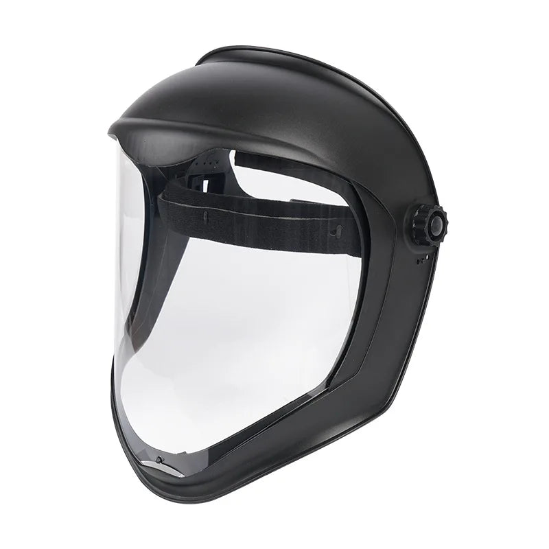 Full Face Protective Safe Mask, Anti Fog, Anti Impact, Anti Splash, Head Mounted Transparent Dust-proof and Oil Fume Proof Mask Oasis Select GRAY