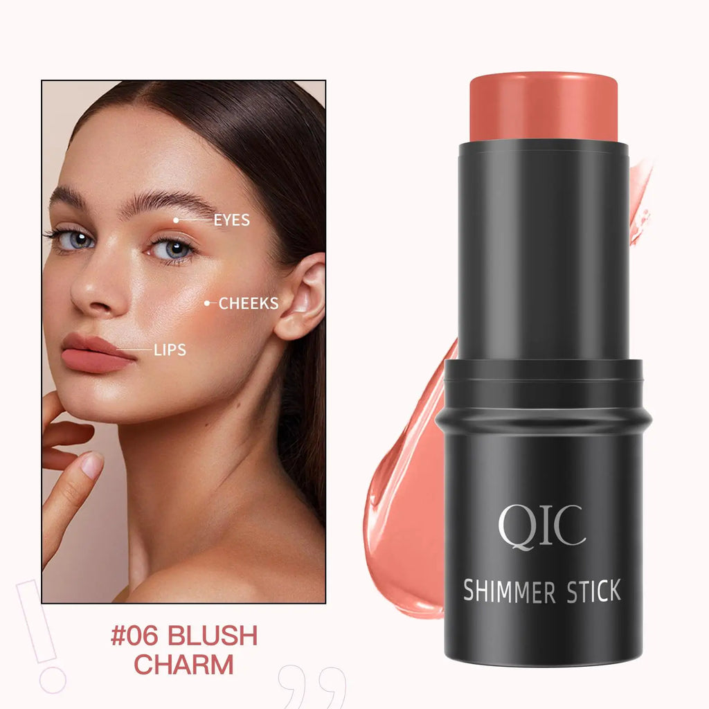 QIC Creamy Highlighter Contour Stick – Shimmer Bronzer & Blush