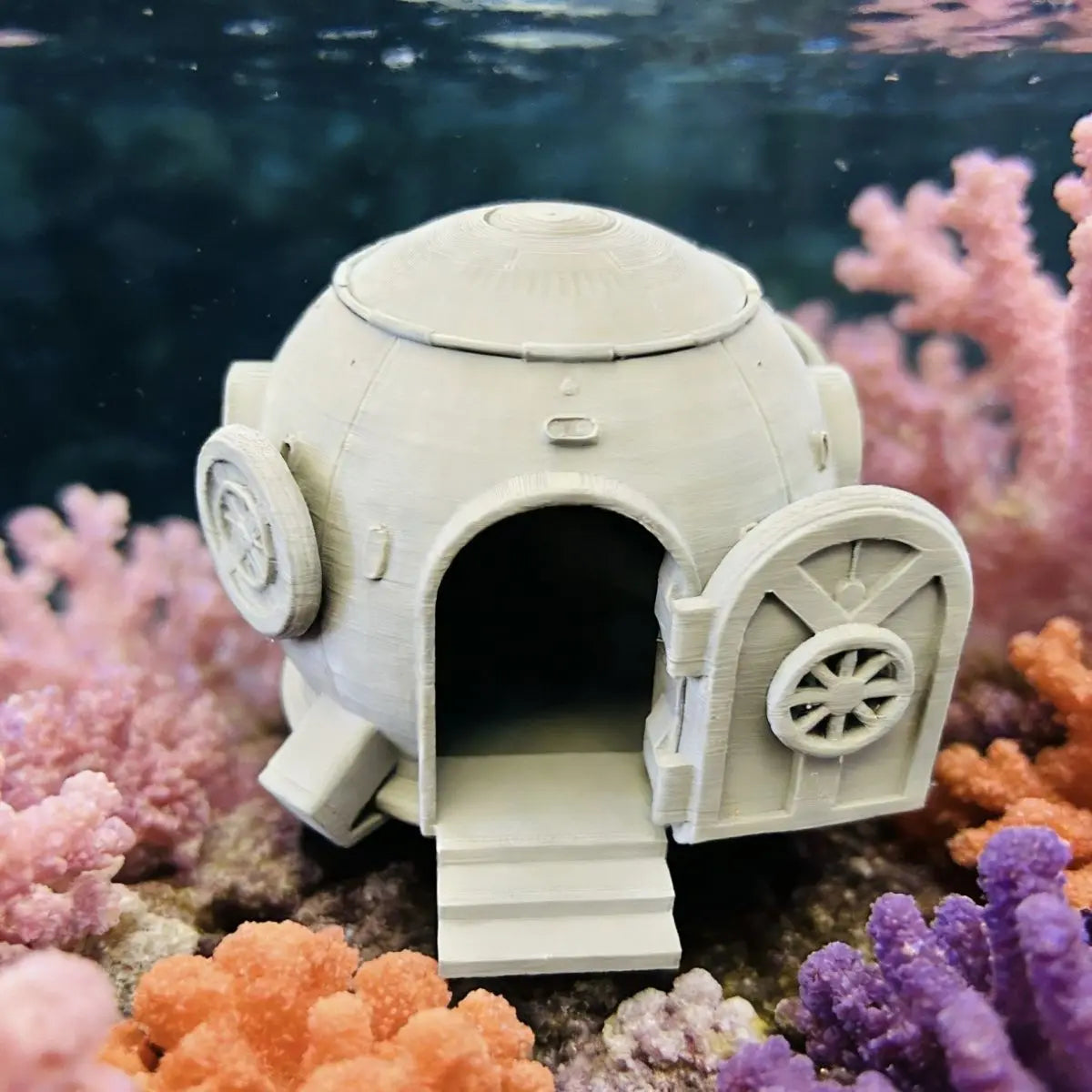 Nautical Steampunk Aquarium Decor 3D Printed Retro Themed Fish Tank Ornament Landscapes Fish Shrimp Shelter Aquarium Accessories Oasis Select