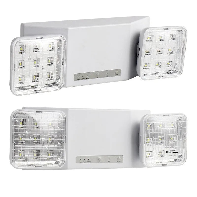 SHINEKNOT Double-Head LED Emergency Exit Light | 180 Min Backup