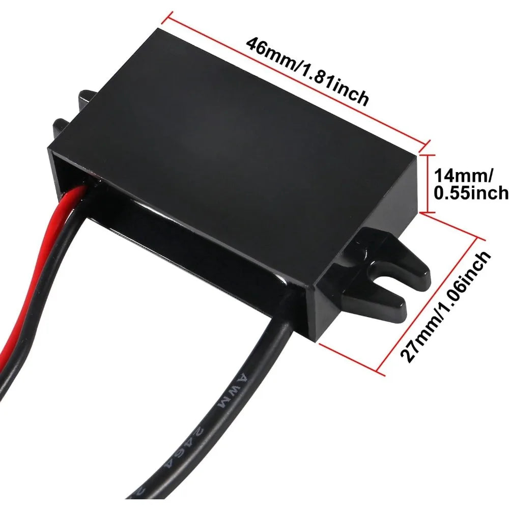 DC 12V Step Down To 5V Converter Buck Module USB Output Power Adapter USB Female Car Power Converter Regulator IP68 Waterproof Oasis Select