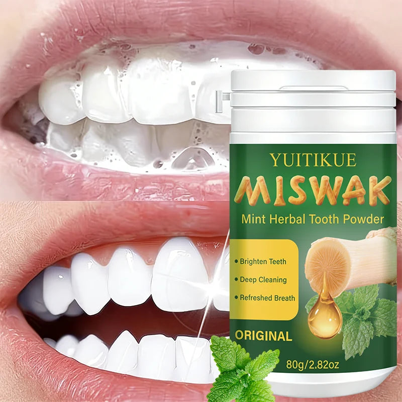 Miswak Mint Herbal Tooth Powder – Brighten & Deep Clean