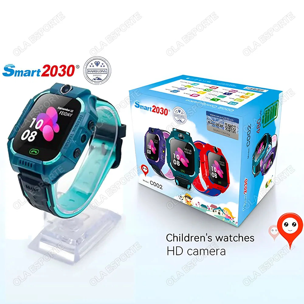 Kids Smart Watch 2G GPS LBS Tracker SOS Call Waterproof