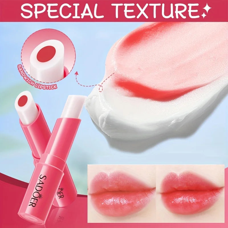 Strawberry Color-Changing Moisturizing Lip Balm 2.5g Tinted Lip Balm Oasis Select