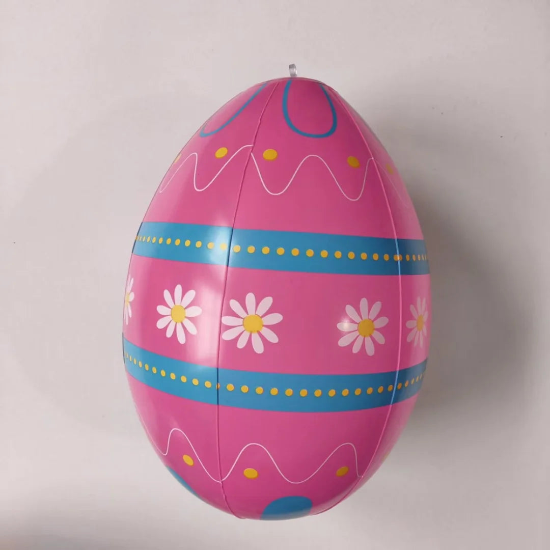 16 Inch Easter Inflatable Ball Outdoor Giant Balloon PVC Balls Pendant Reusable Yard Garden Ornament Easter Party Decoration Oasis Select Rosered
