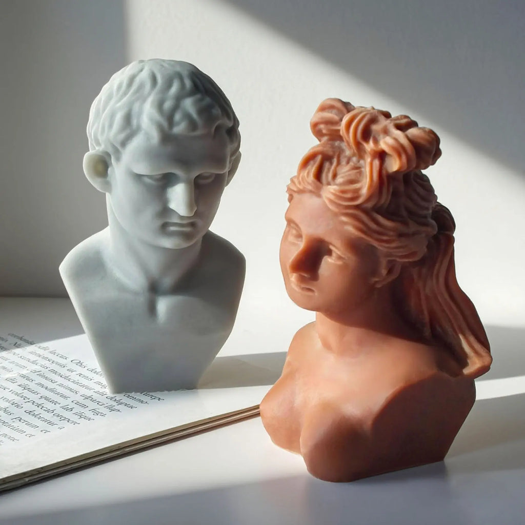 David Shape Silicone Scented Candle Mold DIY 3D Portrait Resin Mould Human Body Gypsum Making Tool Craft Gifts Home Decor Oasis Select