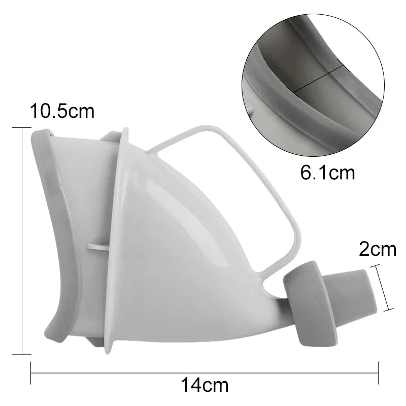 1pc Sale Portable Urine Toilet Aid Car Travel Outdoor Adult Urinals For Man Woman Children Potty Funnel Peeing Camping Toilet Oasis Select white