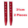 Aluminum U-Shaped Snow and Sand Tent Stakes Pegs Beach Ground Nails Oasis Select 31cm Length 2 Pieces