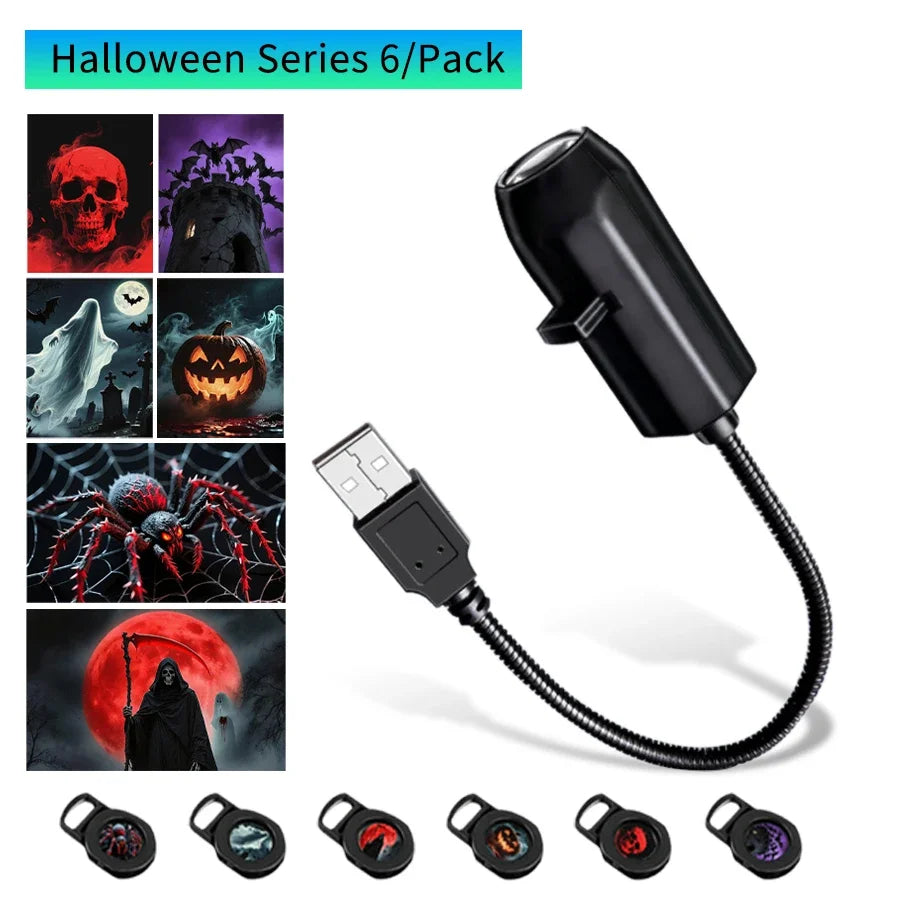 USB Projection Night Light – Planet, Halloween & Christmas Lamp Projection Night Light Oasis Select Halloween 6 Films