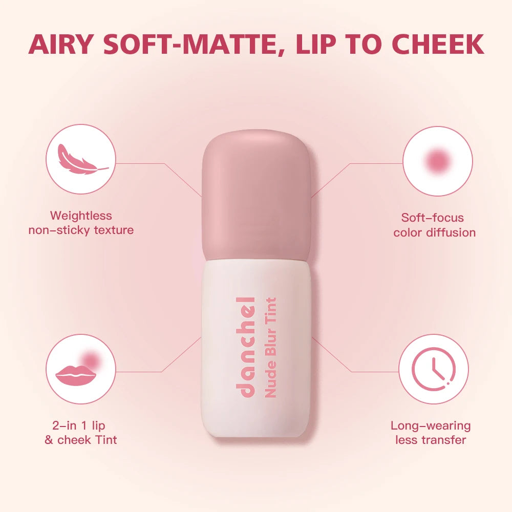 Nude Blur Tint Smudge-proof Visibly Smooths Lip Lines Airy Matte Texture Lip Gloss Wide Range of Shades 2-in 1 Lip & Cheek Tint Oasis Select