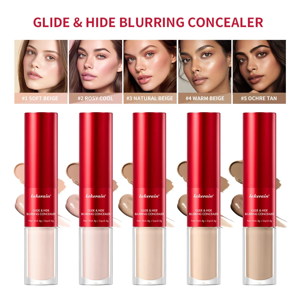 GlideHide 2-in-1 Blurring Concealer – Liquid Tint & Balm Stick