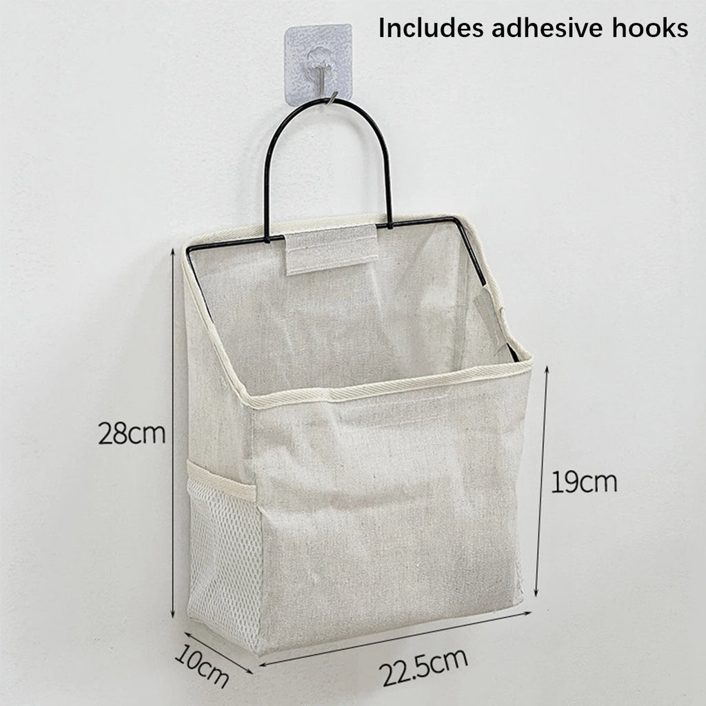 Student dorm storage basket hanging storage bag bedside storage rack wall-mounted storage basket for keys water cups charger etc Oasis Select Wall hanging bag