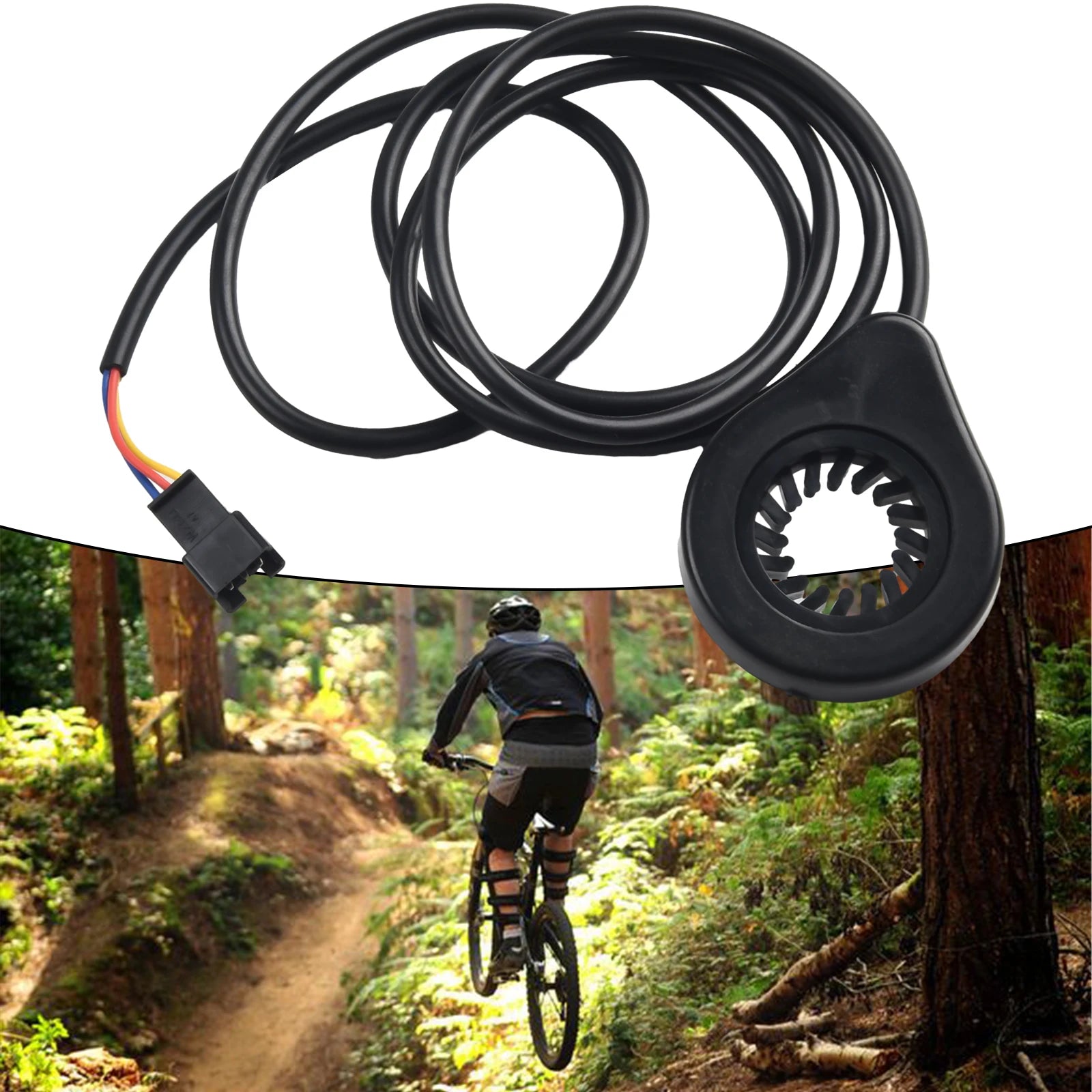 E-bicycle Pedal Sensor Electric Bike Pedal-assisted Drive Anti-shock 12 Magnets Double Hall Assistant Speed Sensor E-bike Parts Oasis Select