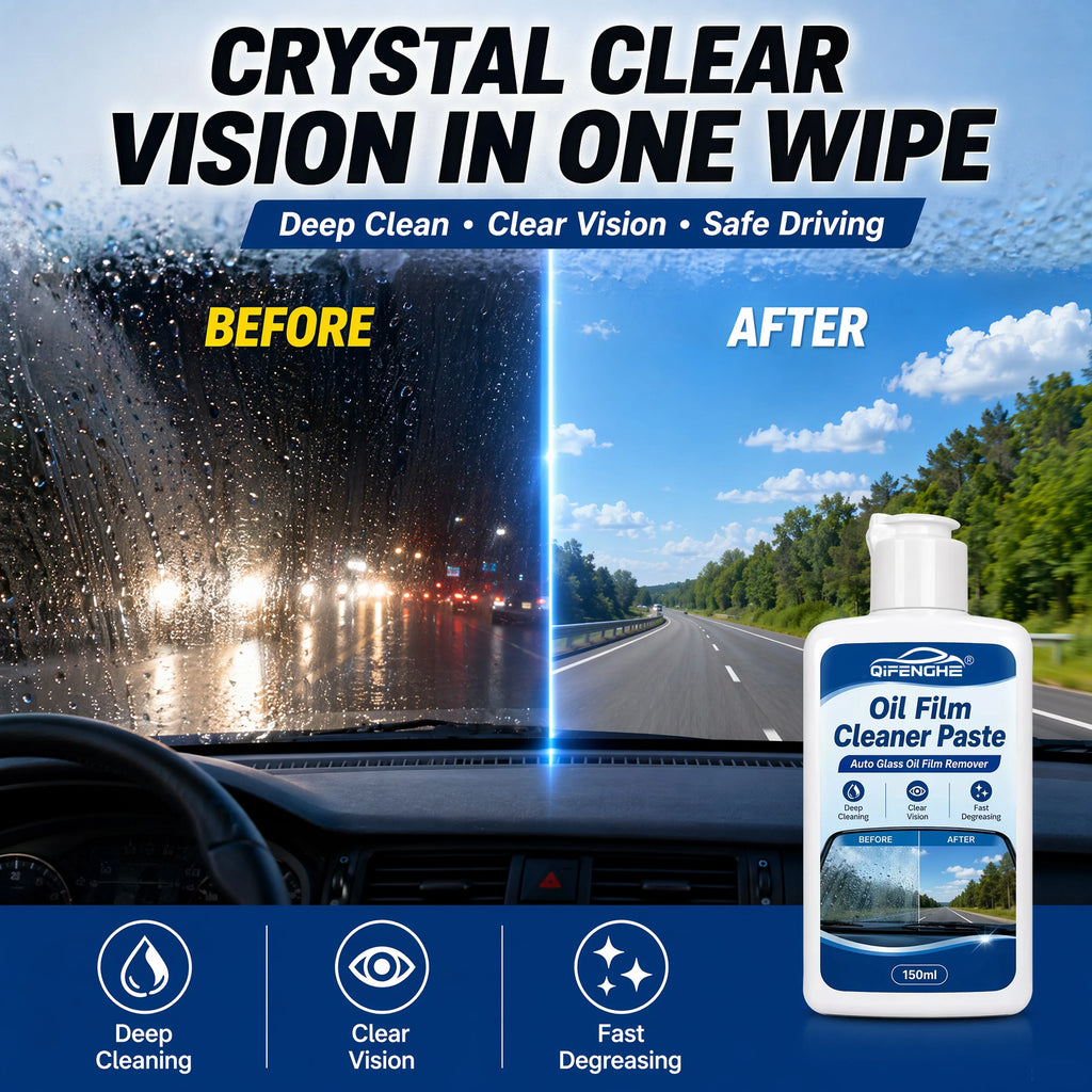 Car Glass Oil Film Cleaner Paste 150ml | Windshield Degreaser