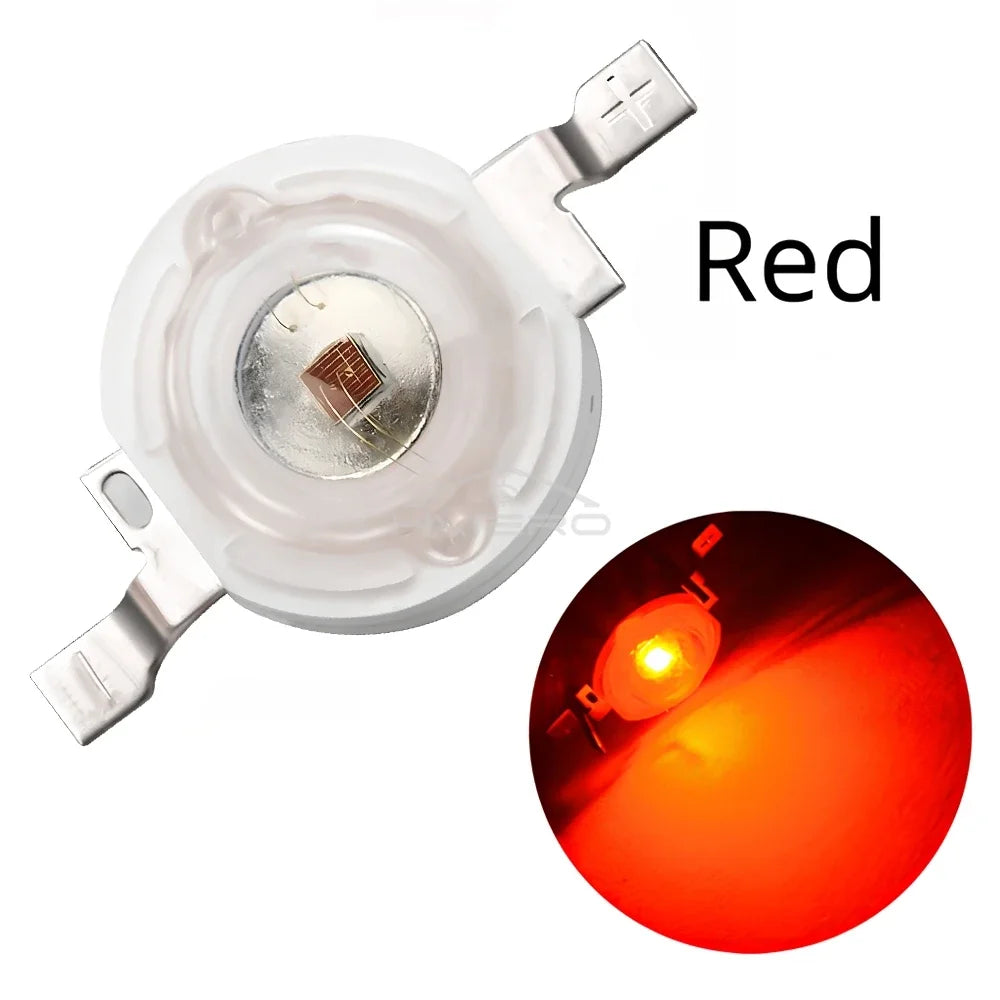 1W High Power LED Chip Diodes – Multi-Color DIY Bulb Pack