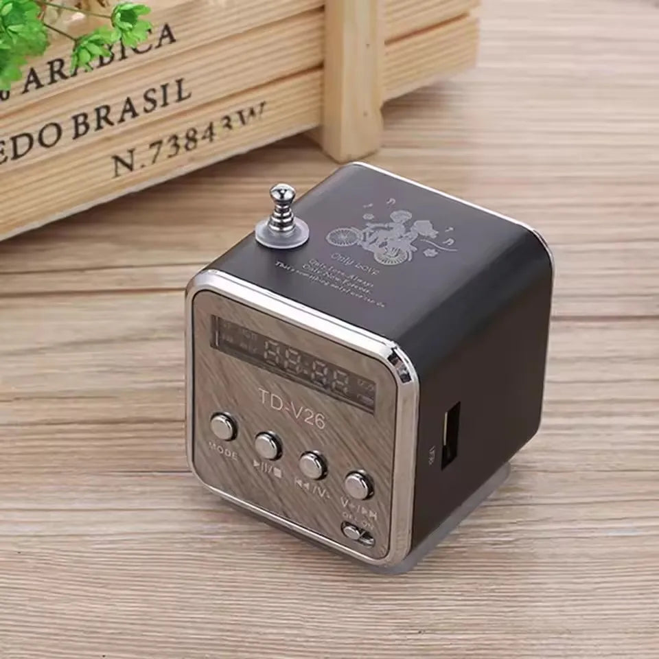 AyeBeau Mini Bluetooth 5.0 Speaker – FM Radio & MP3 Player