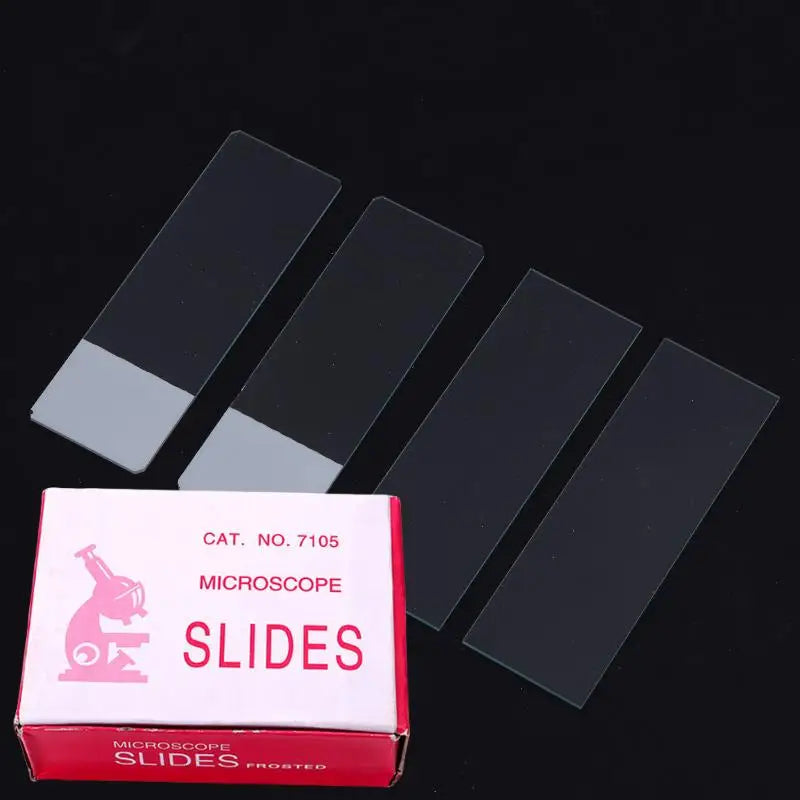 Wholesale 50Pcs DIY Accessories Microscope Slides Blank Biology Glass Slide For Basic Biological Science 25.4x76.2MM Oasis Select