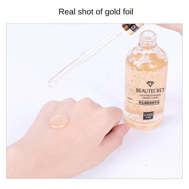 24K Gold Hyaluronic Acid Nicotinamide Face Serum Moisturize Softening The Skin, Preventing Dryness and Cracking Facial Essence Oasis Select