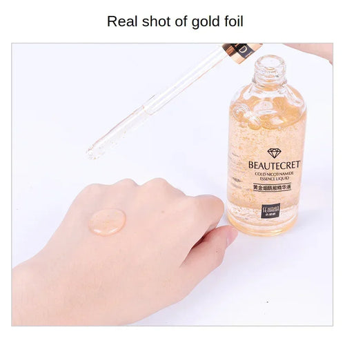 24K Gold Hyaluronic Acid Nicotinamide Face Serum Moisturize Softening The Skin, Preventing Dryness and Cracking Facial Essence Oasis Select