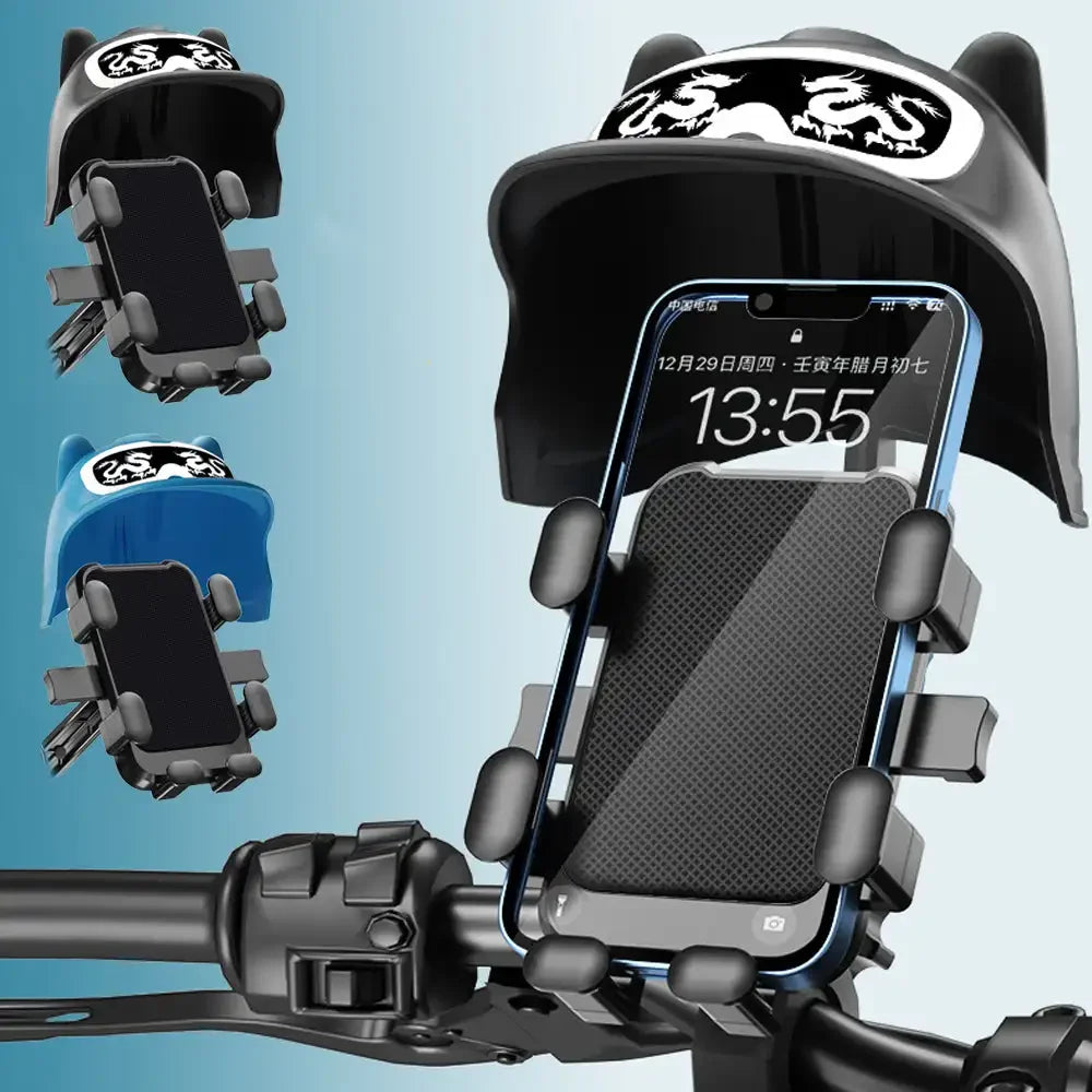 Motorcycle Helmet Phone Holder | Waterproof Sun Shade Mount