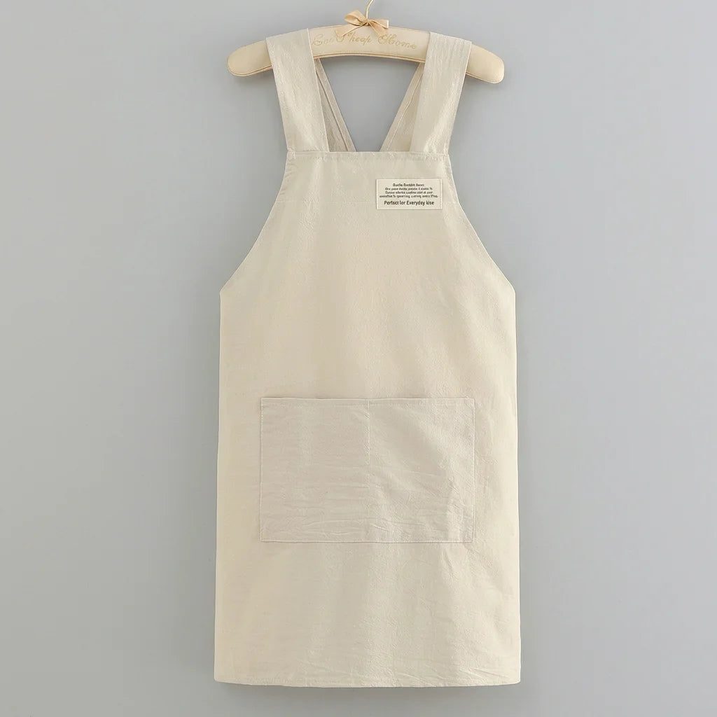 Cooking Cotton Kitchen Aprons Breathable Wear Resistant Adult Waist Aprons Anti Fouling Soft Restaurant Work Clothes Home Oasis Select