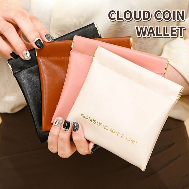Pu Makeup Bag Storage Bags Shrapnel Bag Automatic Closing Data Cable Headphone Storage Bag Red Envelope Coin Purse Waterproof Oasis Select