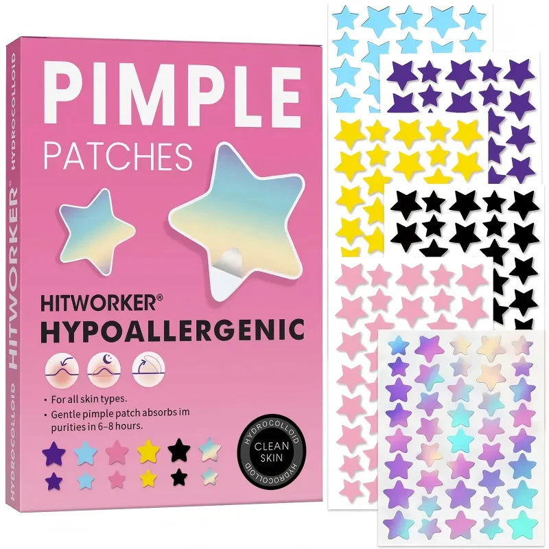 240 pieces/box of star shaped hydrocolloid acne patches, nonalcoholic, gentle and non irritating absorption acne patches Oasis Select 240pcs