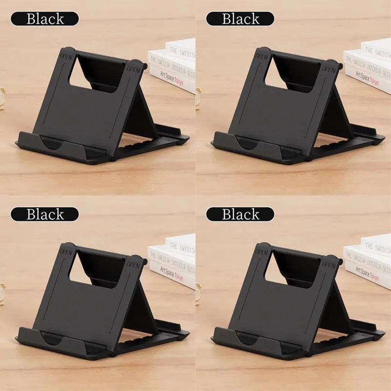 1/2/3/4pcs Table Phone Holder Folding Bracket Adjustable Desktop Stand Universal Phone Tablet Stand For IPad IPhone Samsung Oasis Select 4pcs Black