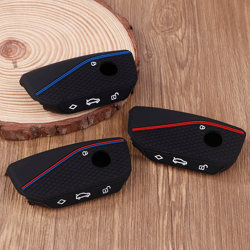 Pro-grade Silicone Car Key Cover Shell for I7 X7 G07 LCI IX I20 X1 U11 7 Series G70 G09 XM U06 G81 M3 Key Mantle Oasis Select